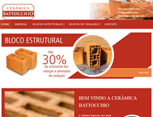 Tablet Screenshot of ceramicabattocchio.com.br